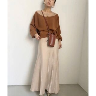 アメリヴィンテージ(Ameri VINTAGE)のアメリヴィンテージ　 GLITTER SHEER DOCKING KNIT(ニット/セーター)