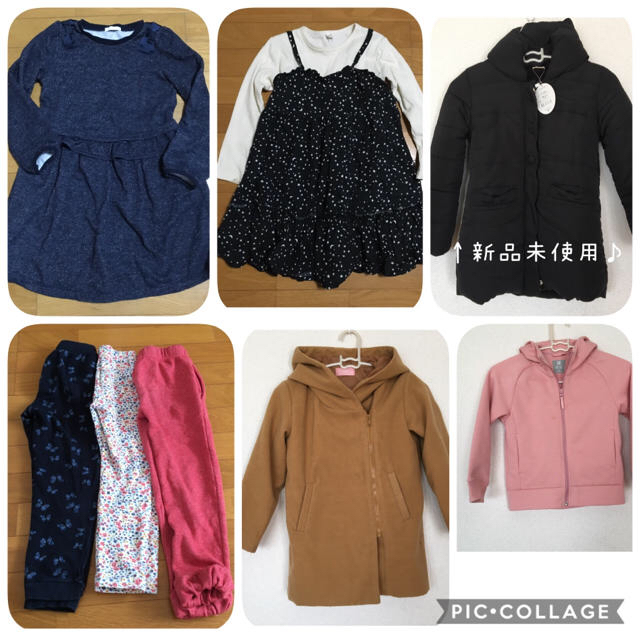 H&M(エイチアンドエム)のmtkさま専用　　女の子　110 120 子供服　18着 キッズ/ベビー/マタニティのキッズ服男の子用(90cm~)(その他)の商品写真