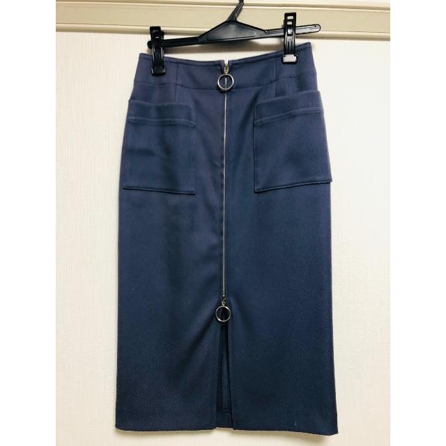 Noble(ノーブル)のNOBLE　ダブルクロスフープタイトスカート レディースのスカート(ひざ丈スカート)の商品写真