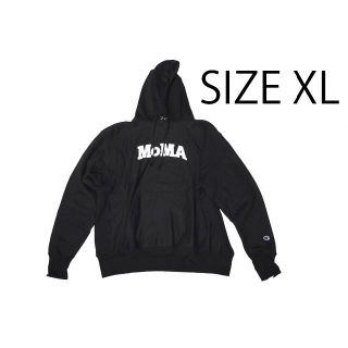 モマ(MOMA)のMOMA CHAMPION HOODIE BLACK  XL(パーカー)