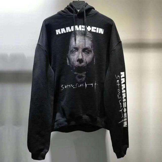 OFF-WHITE(オフホワイト)のVETEMENTS Rammstein ブラック メンズ パーカー メンズのトップス(パーカー)の商品写真