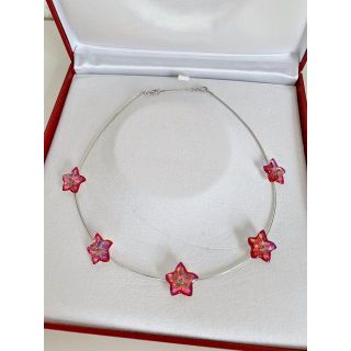 バカラ(Baccarat)の新品 Baccarat バカラ フラワーネックレス ペンダント イリゼルビー(ネックレス)