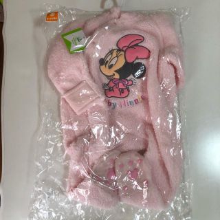 ディズニー(Disney)のDisney Baby ミニーちゃん　モコモコカバーオール　ディズニー(カバーオール)