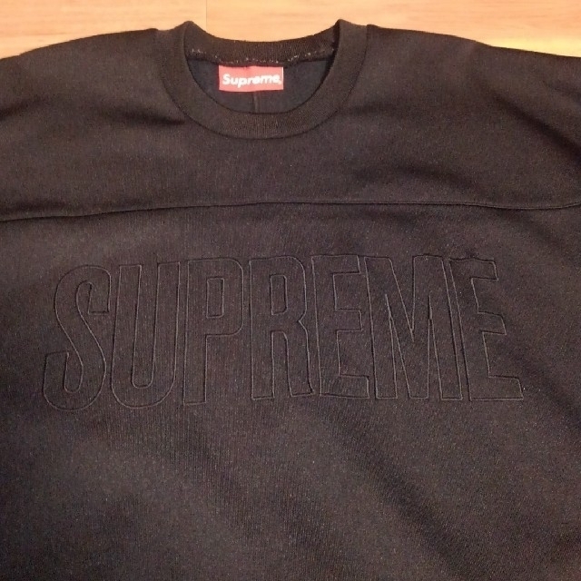 超美品 14AW SUPREME Track Crewneckトレーナー 黒 M 1