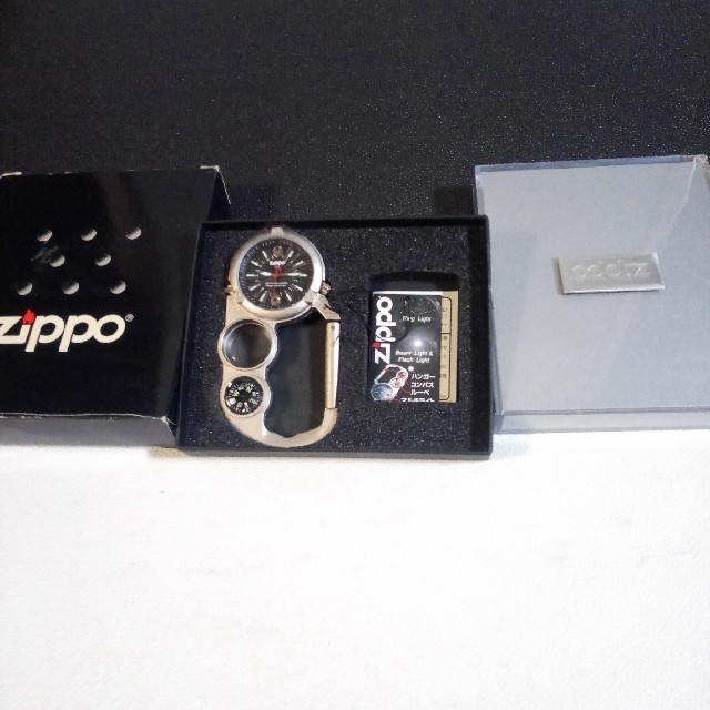 ZIPPO(ジッポー)のZIPPO ジッポ 時計 ハンガー ルーペ コンパス マルチライト メンズのファッション小物(タバコグッズ)の商品写真