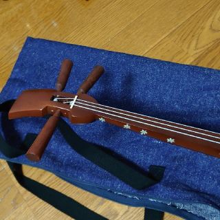 沖縄 ミニマム三線 コンフォート人工皮 (専用袋付き)の通販 by Hちゃん
