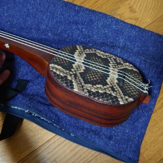 沖縄 ミニマム三線 コンフォート人工皮 (専用袋付き)の通販 by Hちゃん