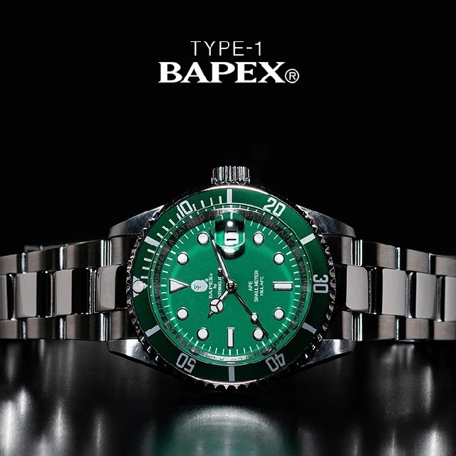 BAPEX WATCH GREEN