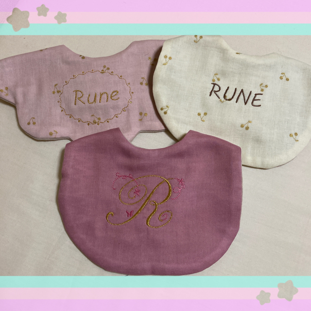 さま専用ページ：ハンドメイドスタイ　イニシャル・お名前刺繍