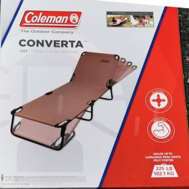 Coleman Converta Cot折りたたみ式リクライニングチェア
