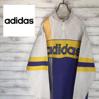 アディダス(adidas)のadidas アディダス　ビンテージ　デサント　ビッグロゴ　アノラック(スウェット)