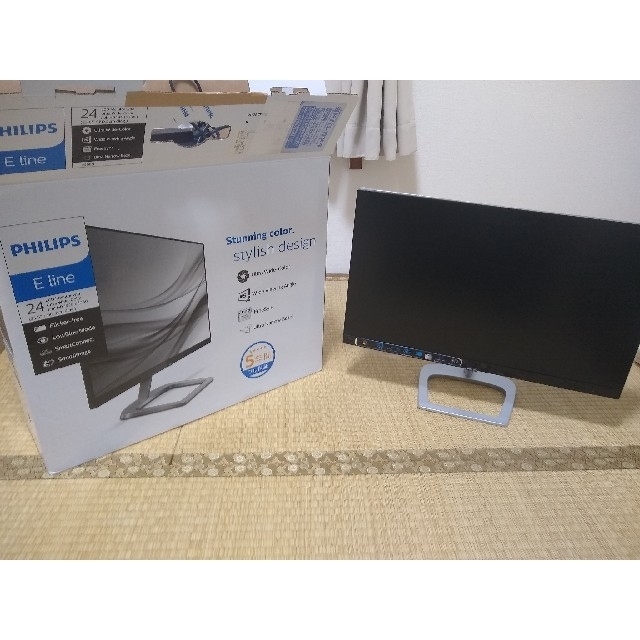 PC/タブレットPhilips E Line 24 Full HD モニター