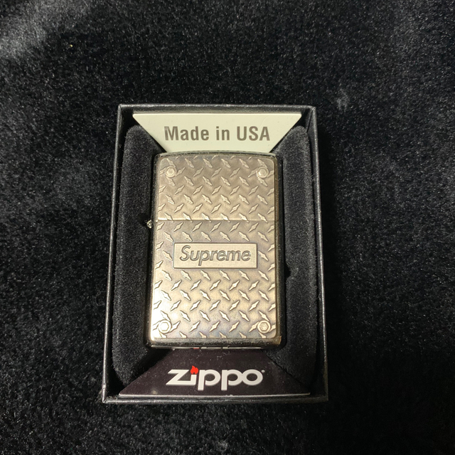 supreme Diamond Plate Zippo