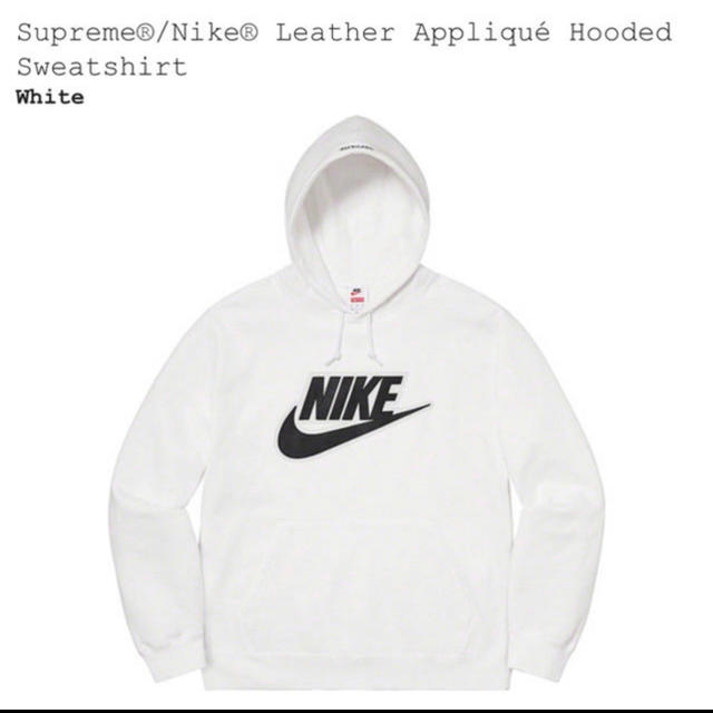 Supreme Nike Leather Applique Hooded