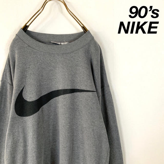 激レア 90‘s 銀タグ NIKE ビッグスウッシュロゴ  スウェット