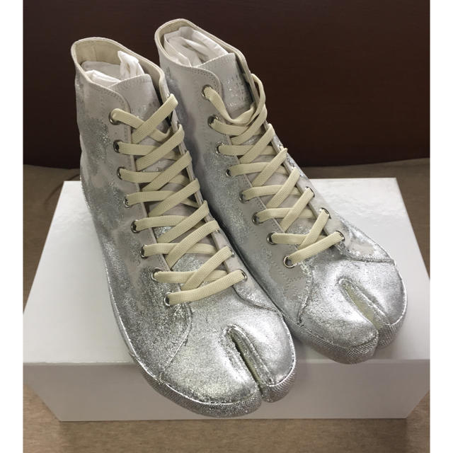 Maison Martin Margiela - 43新品 メゾン マルジェラ メンズ 足袋 ハイカット スニーカー タビ グレーの通販 by