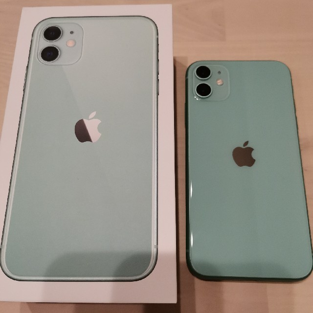 Apple(アップル)のiPhone11　グリーン スマホ/家電/カメラのスマートフォン/携帯電話(スマートフォン本体)の商品写真