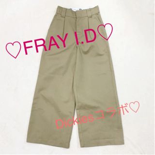 フレイアイディー(FRAY I.D)のDickiesコラボ / ワイドパンツ(ワークパンツ/カーゴパンツ)