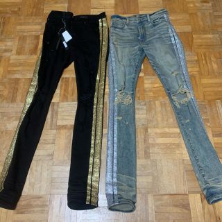 サンローラン(Saint Laurent)の二本セット破格AMIRIデニム　ダメージジーンズ　28(デニム/ジーンズ)