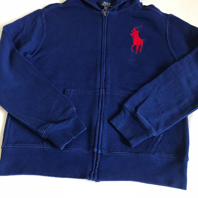 POLO RALPH LAUREN(ポロラルフローレン)のラルフローレン 150 フード付き ビッグポニー パーカー キッズ/ベビー/マタニティのキッズ服男の子用(90cm~)(その他)の商品写真