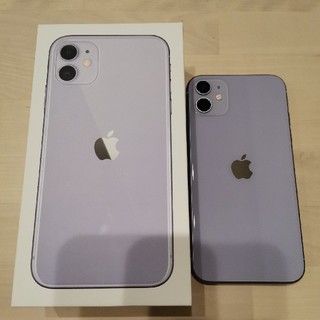 アップル(Apple)のiPhone11 パープル(スマートフォン本体)