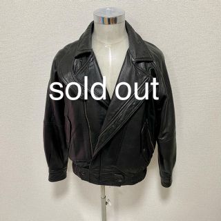 マルタンマルジェラ(Maison Martin Margiela)のイタリア軍　モーターサイクル　レザージャケット　ヴィンテージ　古着　軍物　　(レザージャケット)