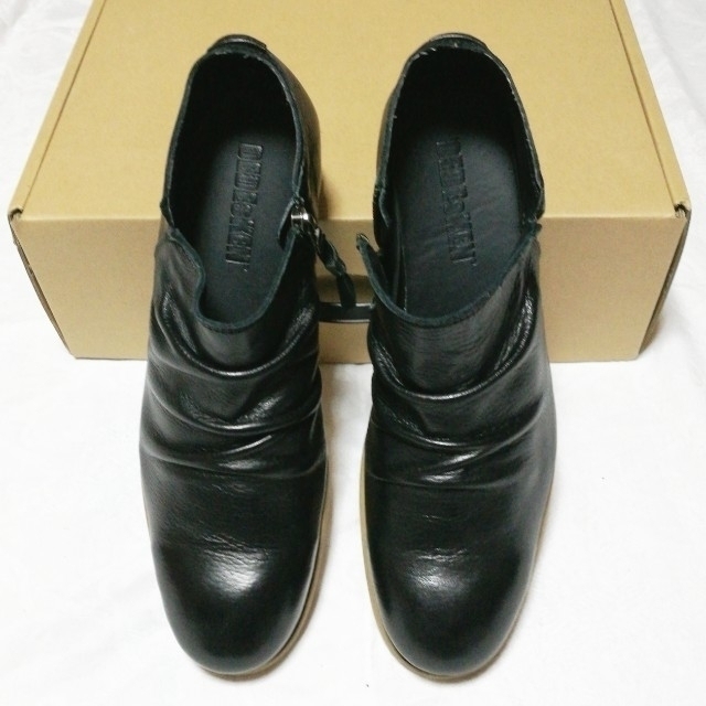 【未使用】デデスケン 本革ドレープサイドジップシューズ メンズの靴/シューズ(ドレス/ビジネス)の商品写真