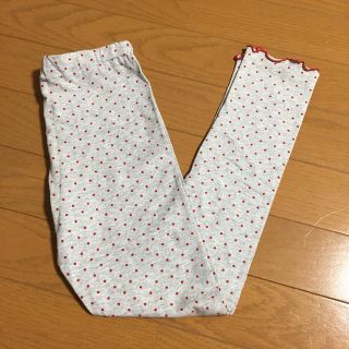 ダディオーダディー(daddy oh daddy)の未使用品 ダディ オー ダディ グレー × 水玉 スパッツ 130cm(パンツ/スパッツ)