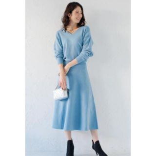 ラウンジドレス(Loungedress)のお値下げします！ラウンジドレス　総針ニットワンピース　新品(ロングワンピース/マキシワンピース)