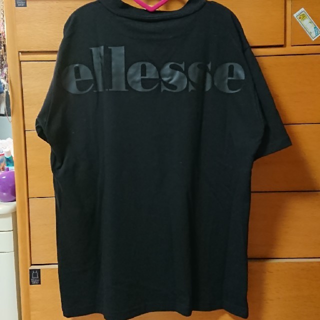 EMODA(エモダ)のEMODA×ellesse コラボ ビックT  黒 レディースのトップス(Tシャツ(半袖/袖なし))の商品写真