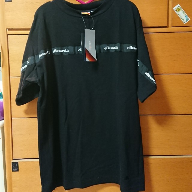EMODA(エモダ)のEMODA×ellesse コラボ ビックT  黒 レディースのトップス(Tシャツ(半袖/袖なし))の商品写真