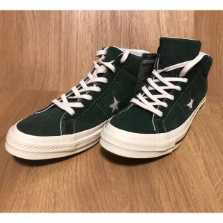 コンバース(CONVERSE)のコンバース 三ツ星 ワンスターミッド グリーン 29cm(スニーカー)