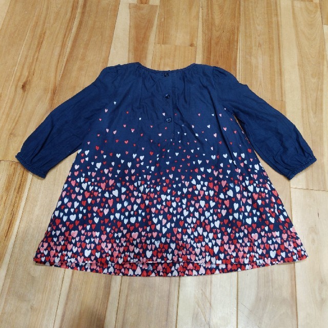 babyGAP(ベビーギャップ)の【kei様専用】　70cm  baby Gap 長袖ワンピース キッズ/ベビー/マタニティのベビー服(~85cm)(ワンピース)の商品写真