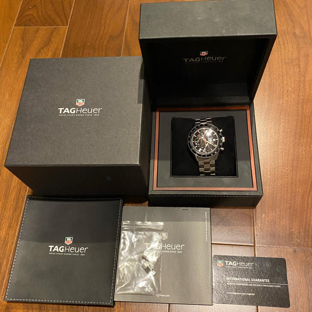 ☆美品★箱・保証書付き【TAG HEUER】タグホイヤー アクアレーサー クロノグラフ デイト CAY111A クォーツ メンズ_706244