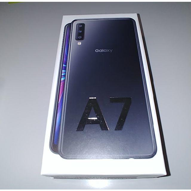 【6/26購入】Galaxy A7 ブラック 64GB SIMフリー