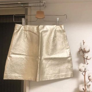 ザラ(ZARA)のぽんさま専用✴︎【即日発送可】Zara ゴールド ミニスカート(ミニスカート)