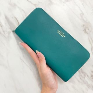 スマイソン(Smythson)の残り１【新品】Smythson Compton 長財布 ラウンドジップ グリーン(財布)