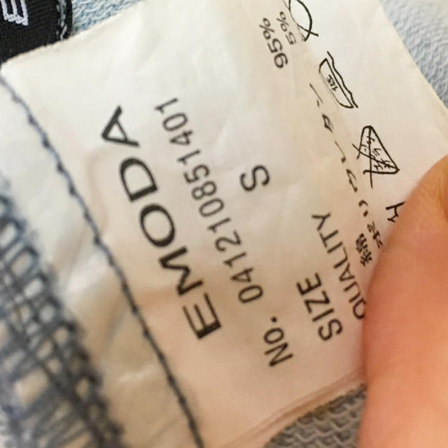 EMODA(エモダ)のEMODA♡デニムタイトスカート レディースのスカート(ミニスカート)の商品写真