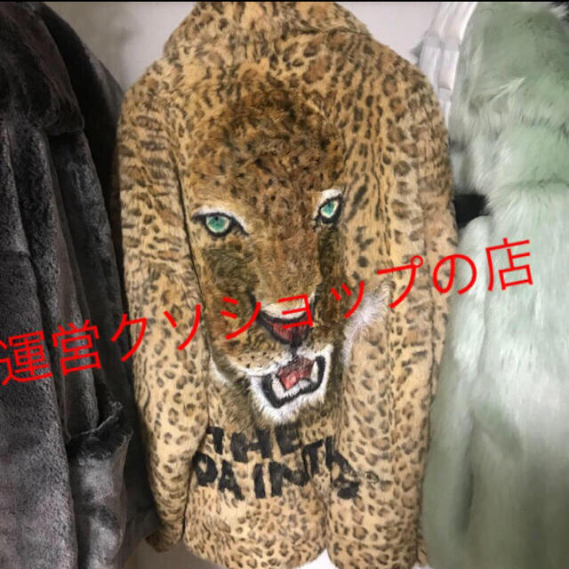 レディースdoublet animal jacket fur leopard  ダブレット