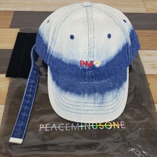 ピースマイナスワン(PEACEMINUSONE)のPMO DENIM BLEACH CAP #1 BLUE(キャップ)