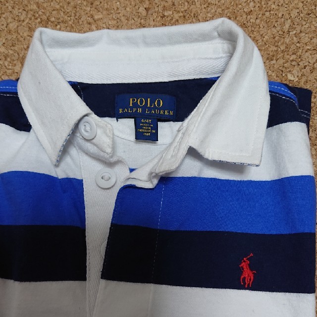 POLO RALPH LAUREN(ポロラルフローレン)のポロラルフローレン 長袖ポロシャツ110cm キッズ/ベビー/マタニティのキッズ服男の子用(90cm~)(Tシャツ/カットソー)の商品写真