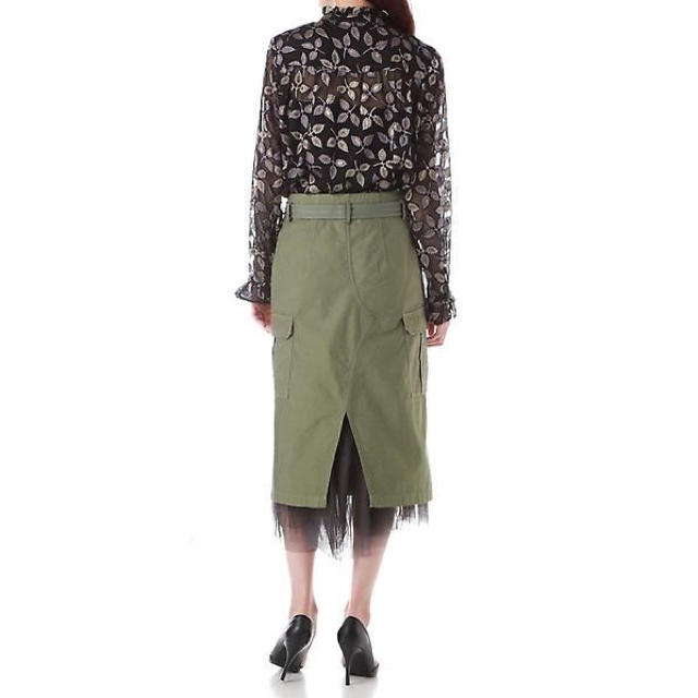 ROSE BUD(ローズバッド)のROSEBUD ミリタリーチュールスカート レディースのスカート(ロングスカート)の商品写真