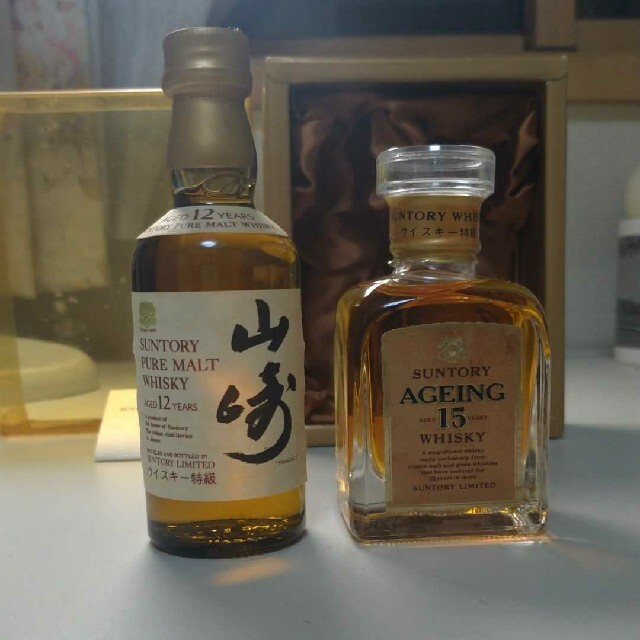 山崎12年　特級　ageing15 ミニボトルセットウイスキー