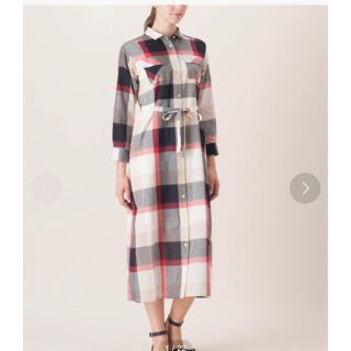 バーバリーブルーレーベル(BURBERRY BLUE LABEL)のブルーレーベル　シャツワンピース(ロングワンピース/マキシワンピース)