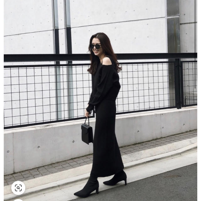 AZUL by moussy - 【美品】アズールバイマウジー ニットワンピースの ...