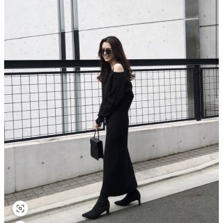 アズールバイマウジー(AZUL by moussy)の【美品】アズールバイマウジー  ニットワンピース(ロングワンピース/マキシワンピース)