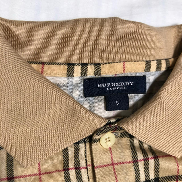 BURBERRY(バーバリー)のBurberry バーバリー ポロシャツ　チェック　メンズ　レディース　古着 メンズのトップス(ポロシャツ)の商品写真