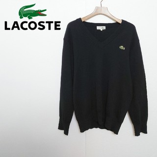 ラコステ(LACOSTE)のLACOSTE ラコステ ロゴ刺繍 Vネックセーター(ニット/セーター)