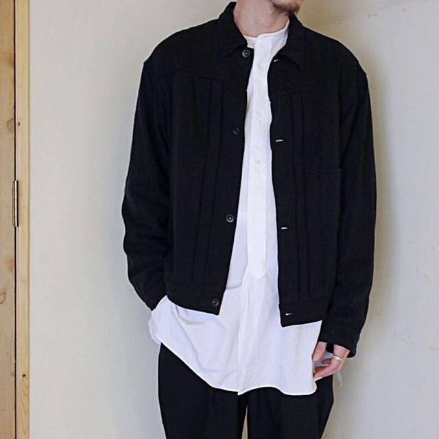 COMOLI / シルクネップ Type-1st (Black)