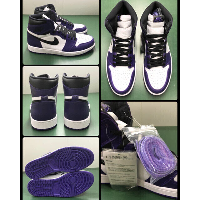 NIKE(ナイキ)のNIKE AIR JORDAN1 COURT PURPLE WHITE  メンズの靴/シューズ(スニーカー)の商品写真